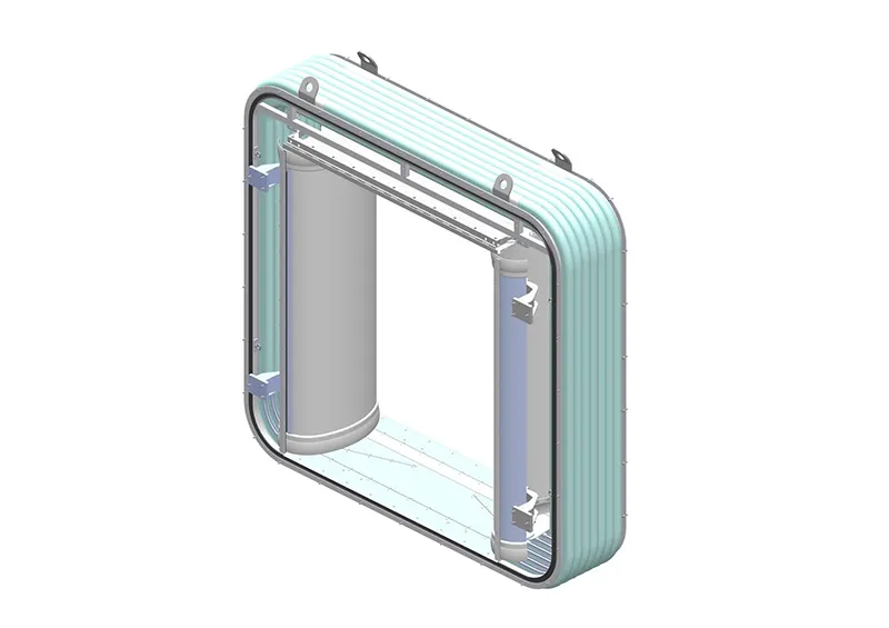地铁一片式AS型车贯通道